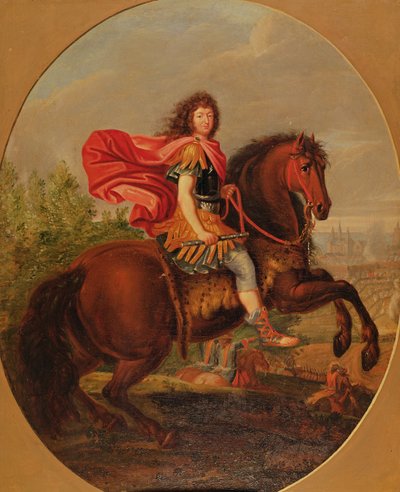 Reiterporträt von Ludwig XIV. von Jean Baptiste Martin